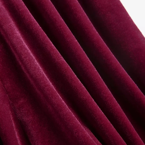 Velvet Dark Red Jumpsuit XL - Picture 4 of 8